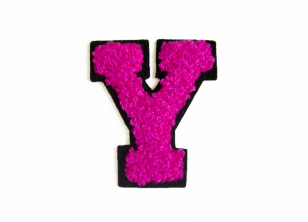 79CH3816B chenille letter Y