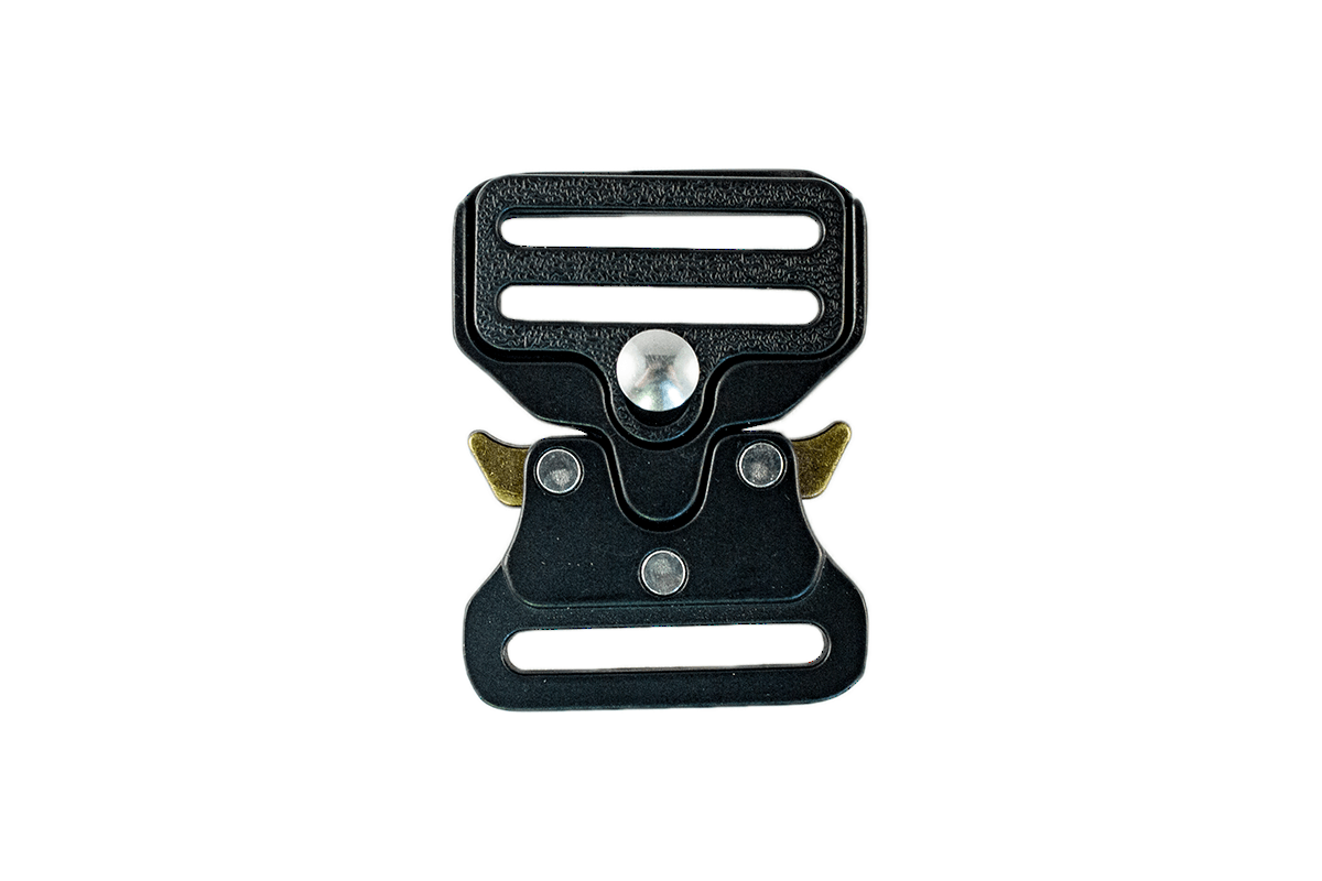 METAL BUCKLE - SILVER AND BLACK - Textra | Webshop